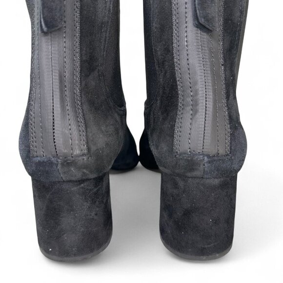 AGL Women's Lisette Almond Toe Mid Heel Stretch Booties EU 38.5 Black - Picture 5 of 16